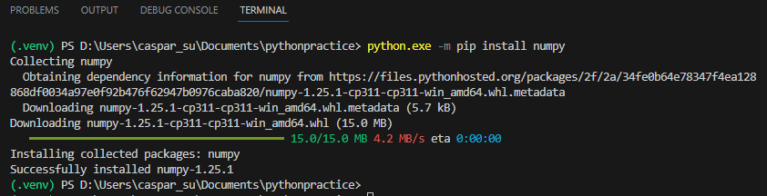 python_install_numpy